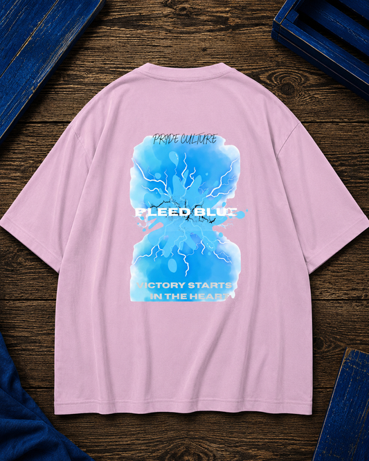 COLD BLEED BLUE PRINTED Uni-sex Oversized Classic T-Shirt