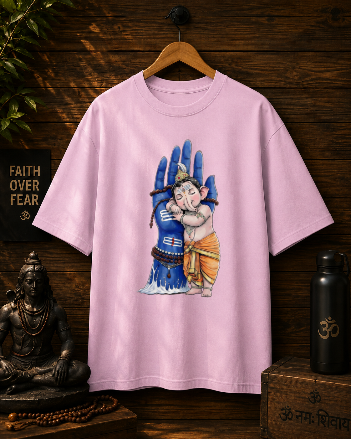 ANIMATED GOD PRINTED Unisex Oversized Standard T-Shirt