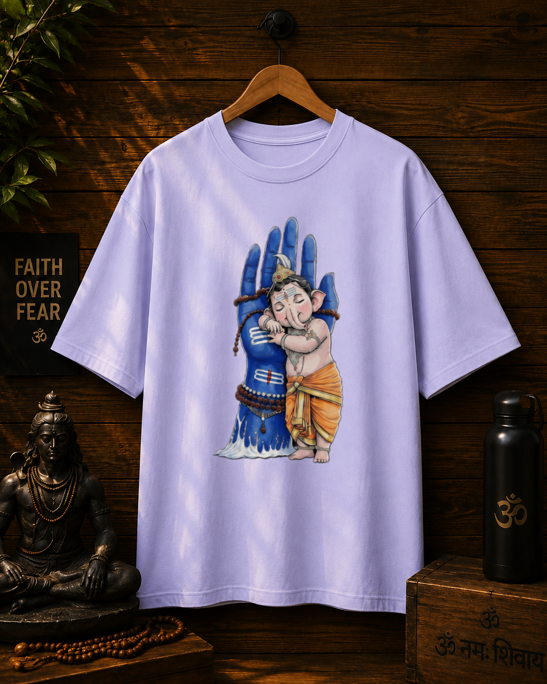 ANIMATED GOD PRINTED Unisex Oversized Standard T-Shirt