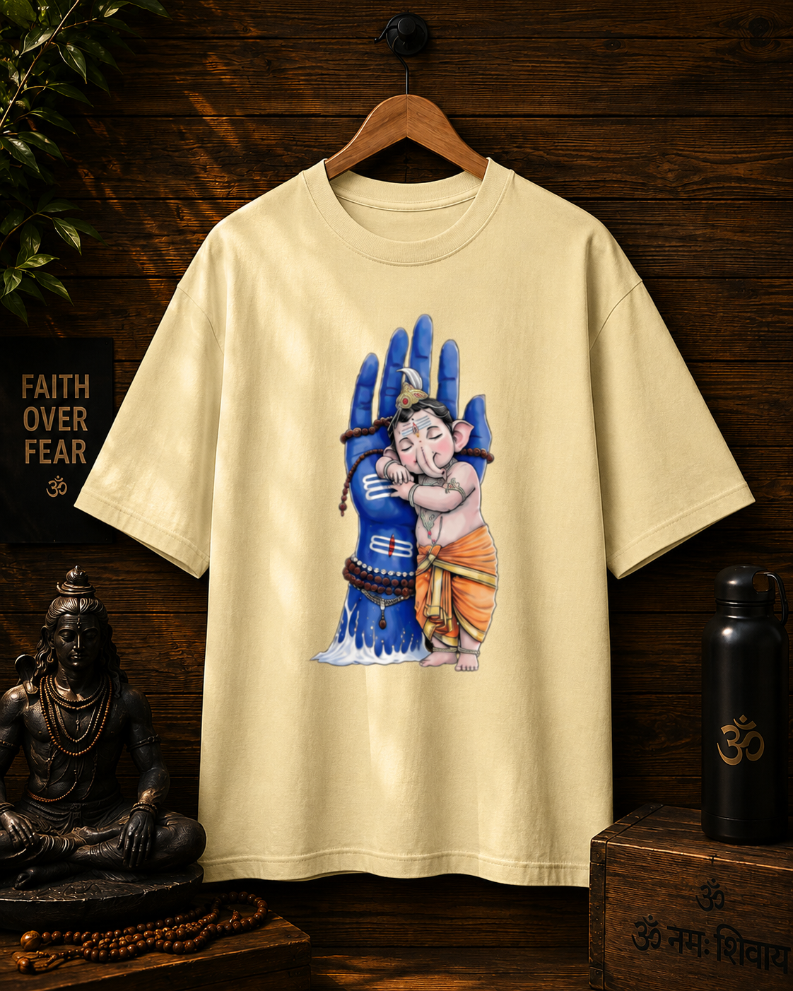 ANIMATED GOD PRINTED Unisex Oversized Standard T-Shirt