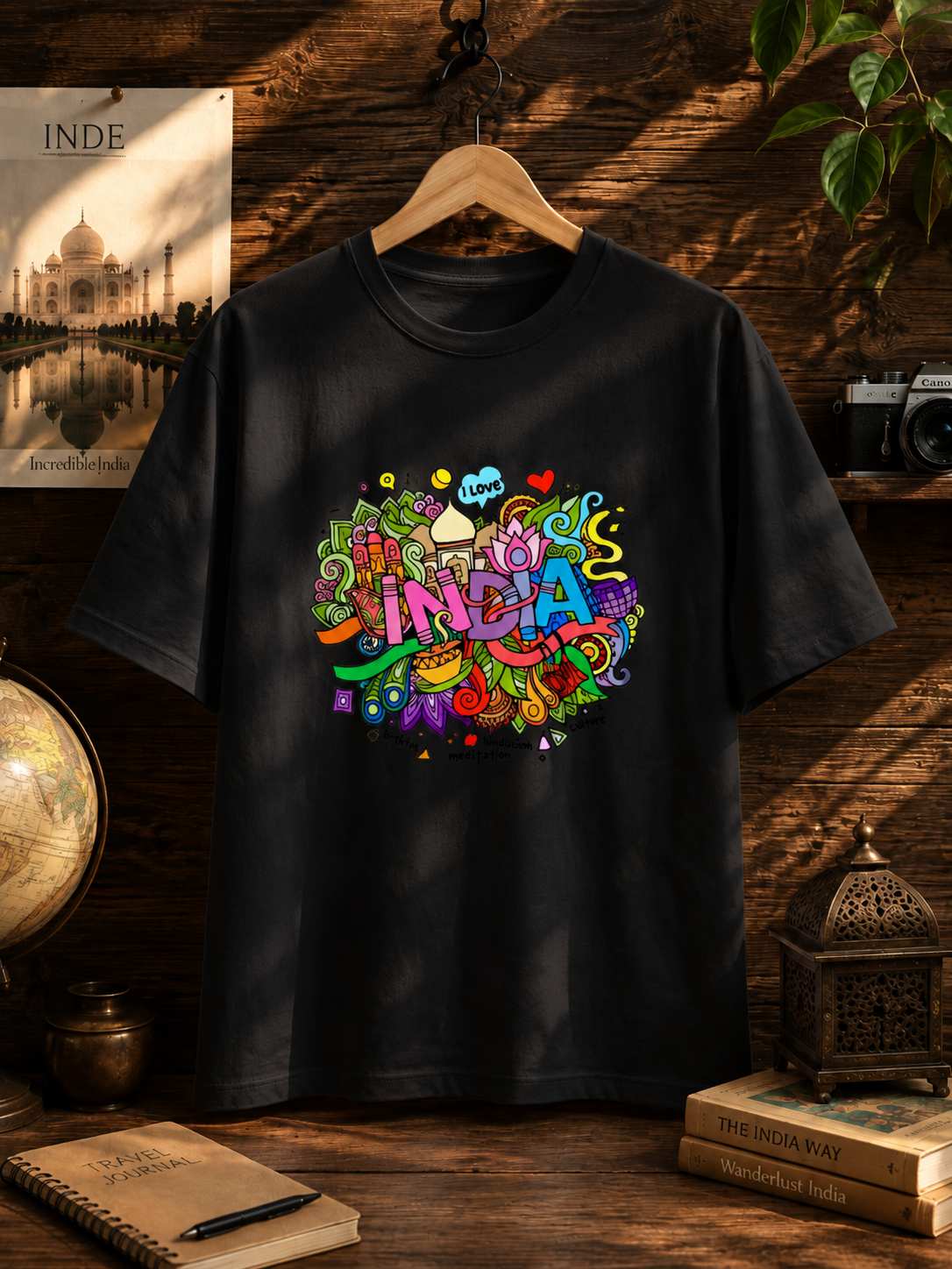 INDIA FAMOUS ITEMS PRINTED Unisex Standard Crew T-Shirt