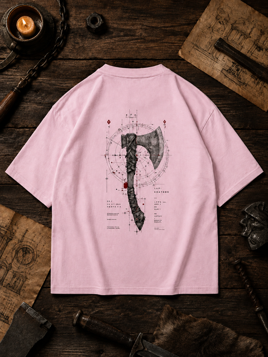 Axe Printed Unisex Oversized Classic T-Shirt