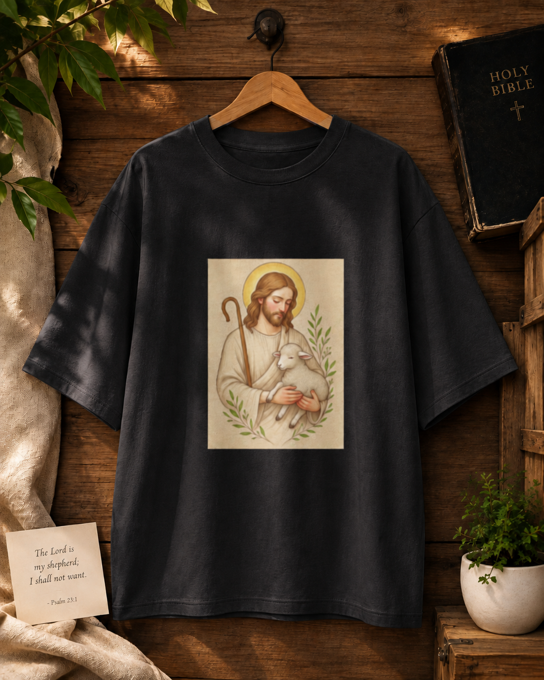 GOD (PEACE) PRINTED Unisex Oversized Standard T-Shirt