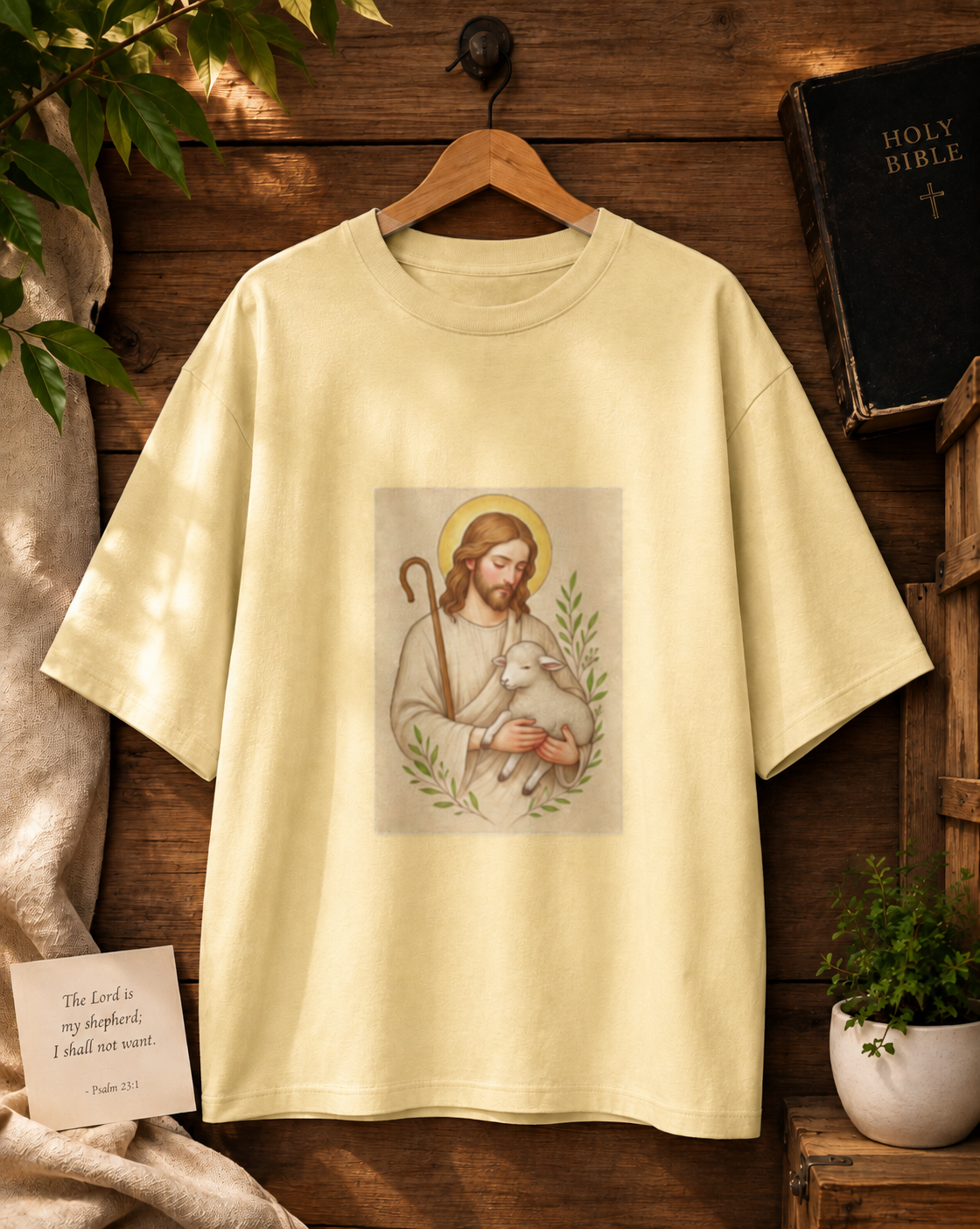 GOD (PEACE) PRINTED Unisex Oversized Standard T-Shirt