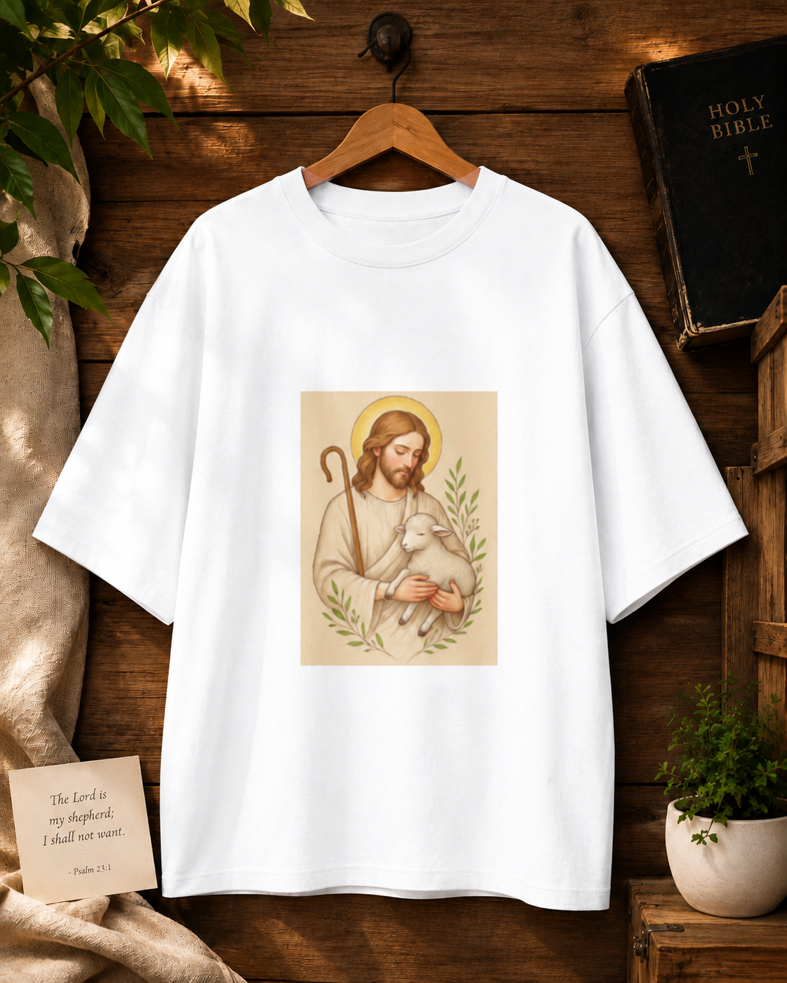 GOD (PEACE) PRINTED Unisex Oversized Standard T-Shirt