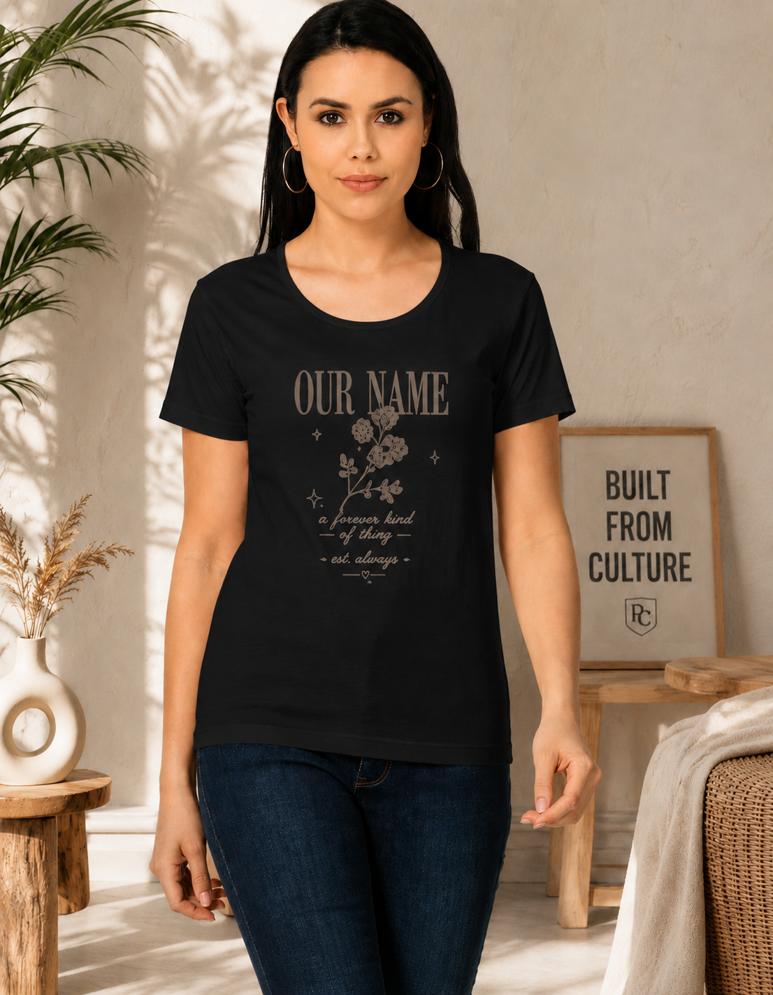 OUR NAME PRINTED Women's Classic T-Shirt