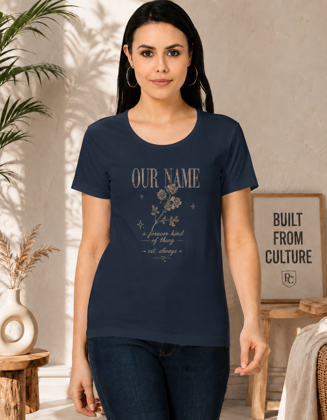 OUR NAME PRINTED Women's Classic T-Shirt