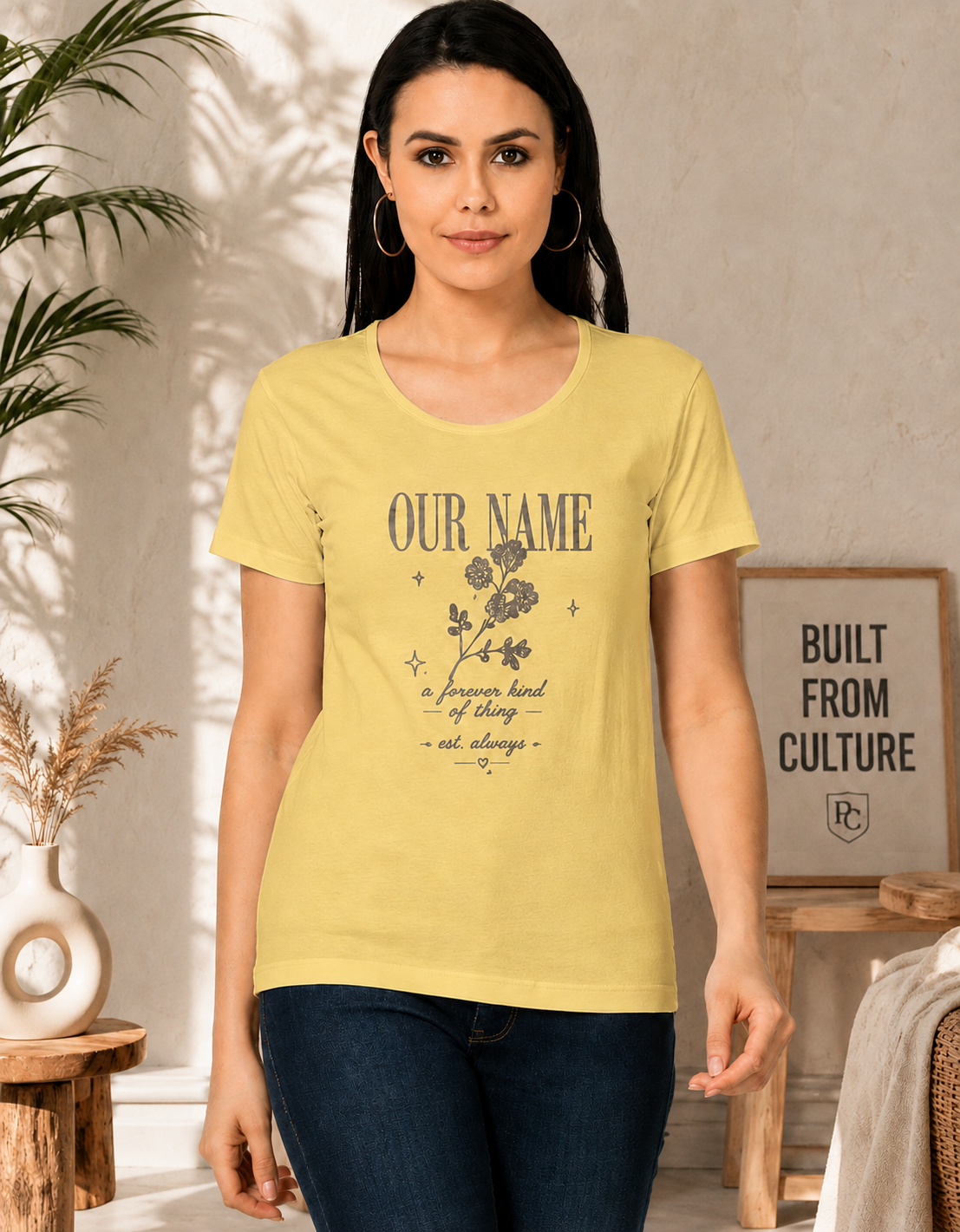 OUR NAME PRINTED Women's Classic T-Shirt
