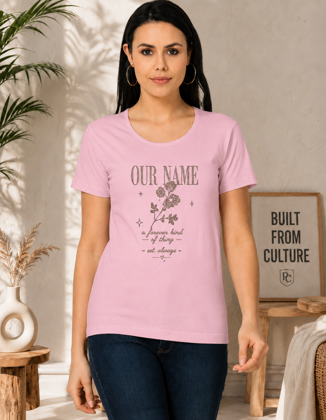 OUR NAME PRINTED Women's Classic T-Shirt