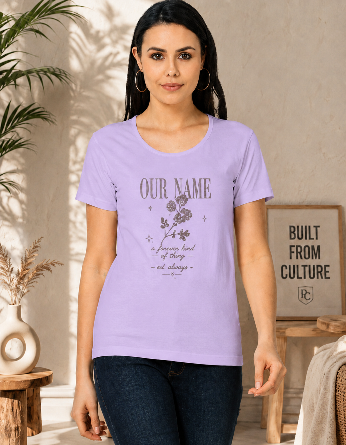 OUR NAME PRINTED Women's Classic T-Shirt
