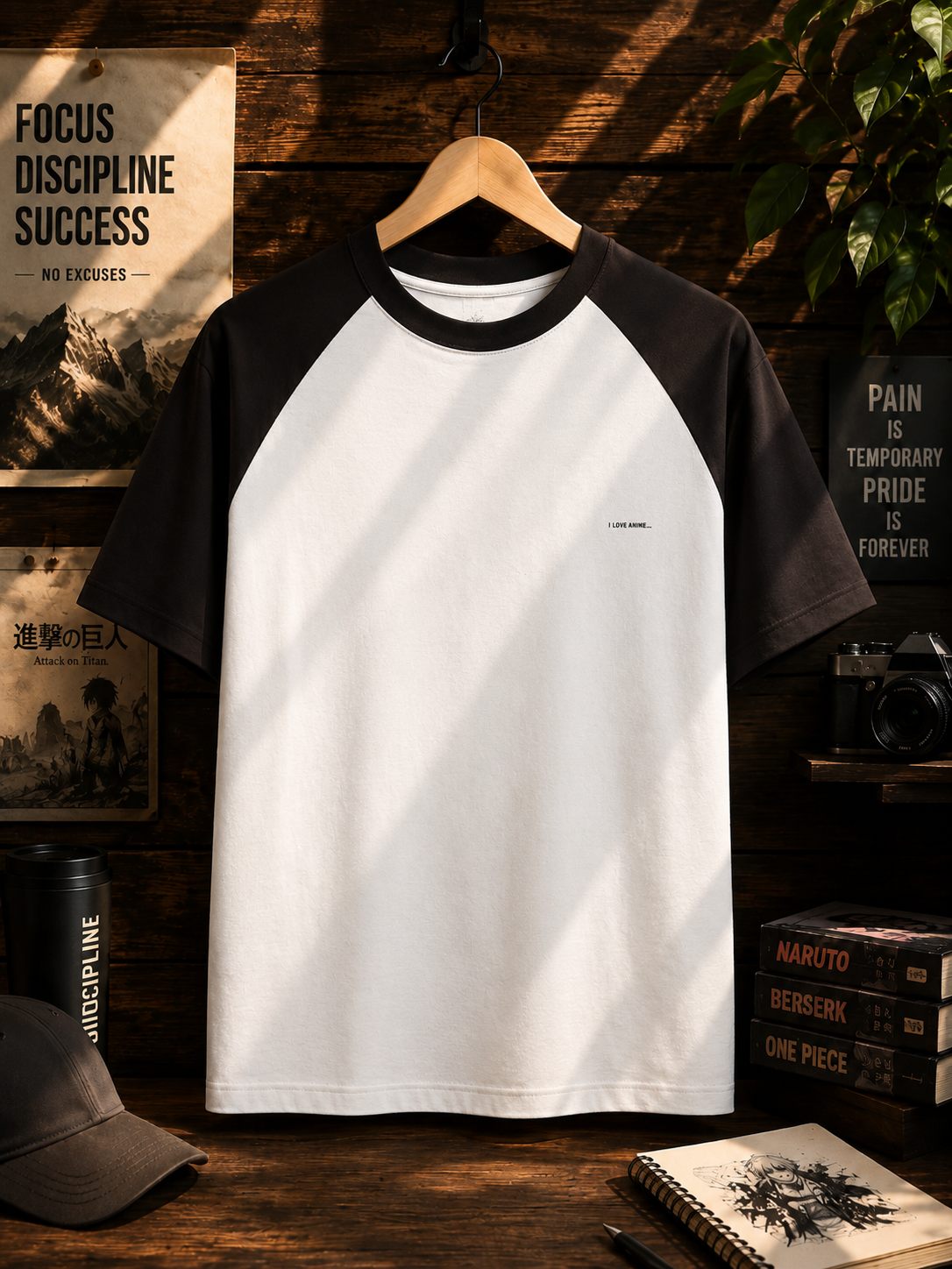 ANIME PRINTED Unisex Oversized Raglan