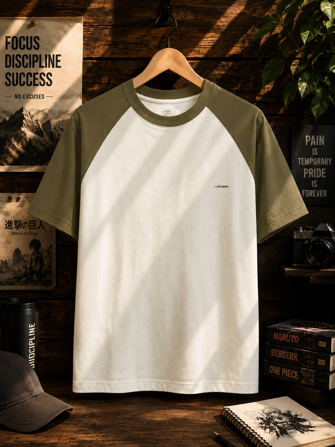 ANIME PRINTED Unisex Oversized Raglan