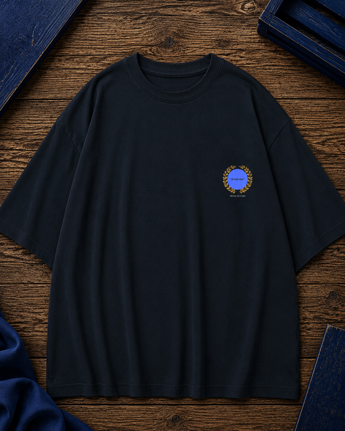 THE BLUE LEGACY PRINTED Uni-sex Oversized Classic T-Shirt