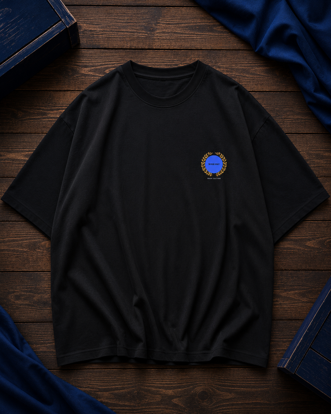 THE BLUE LEGACY PRINTED Uni-sex Oversized Classic T-Shirt