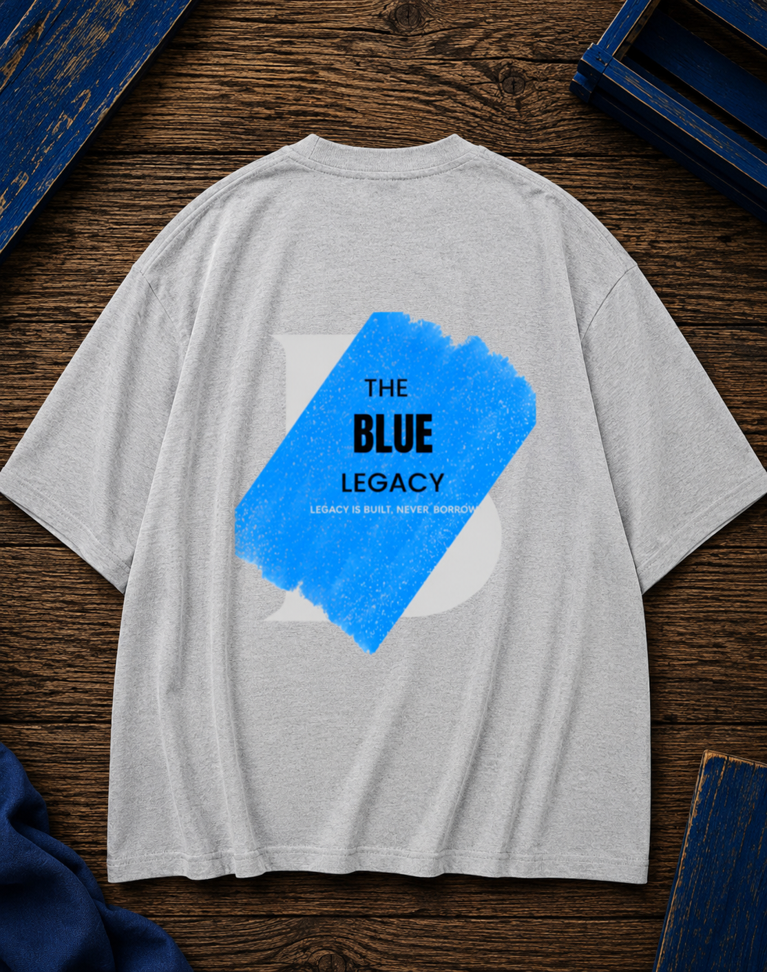 THE BLUE LEGACY PRINTED Uni-sex Oversized Classic T-Shirt
