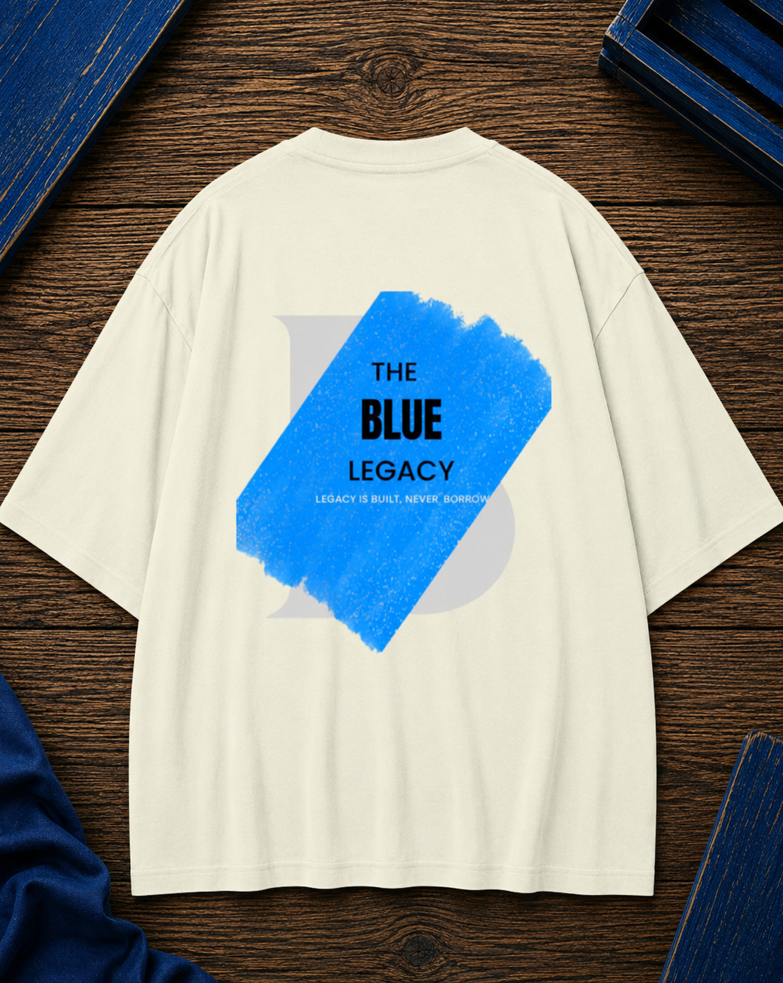 THE BLUE LEGACY PRINTED Uni-sex Oversized Classic T-Shirt