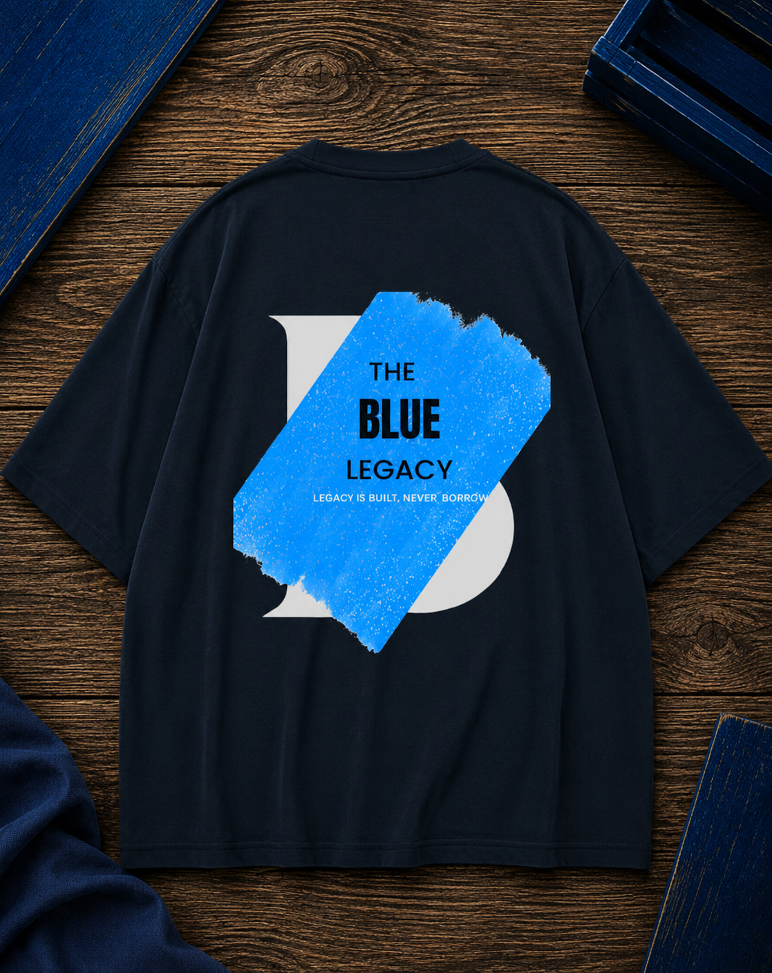 THE BLUE LEGACY PRINTED Uni-sex Oversized Classic T-Shirt