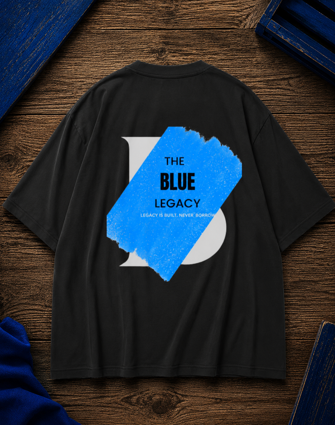 THE BLUE LEGACY PRINTED Uni-sex Oversized Classic T-Shirt