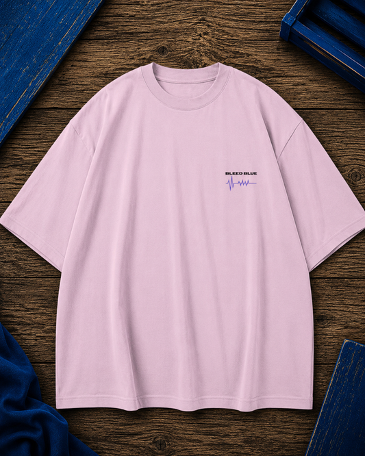 COLD BLEED BLUE PRINTED Uni-sex Oversized Classic T-Shirt
