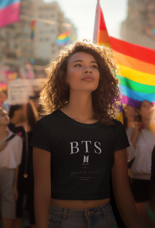 BTS PRINTED Crop Top