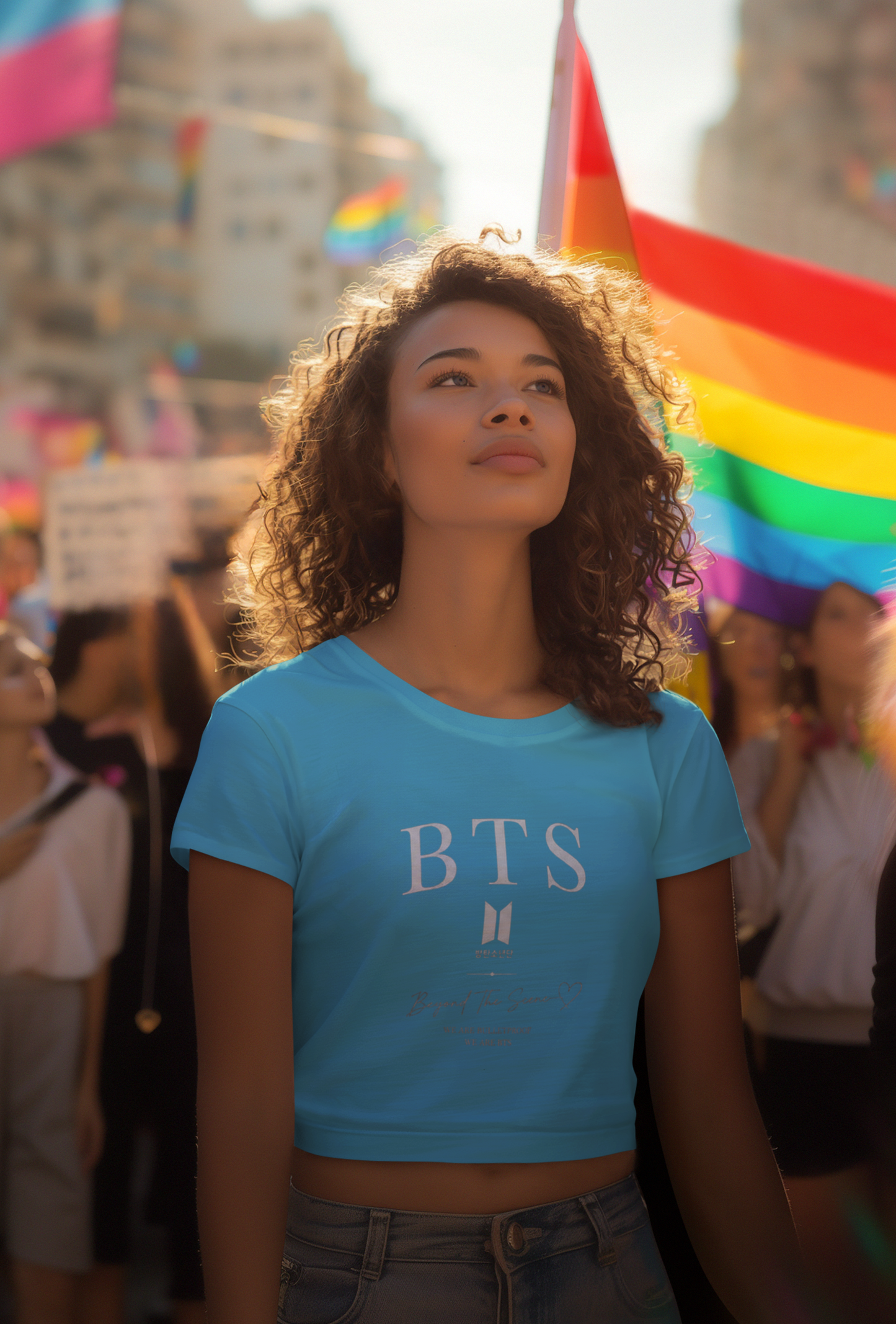 BTS PRINTED Crop Top