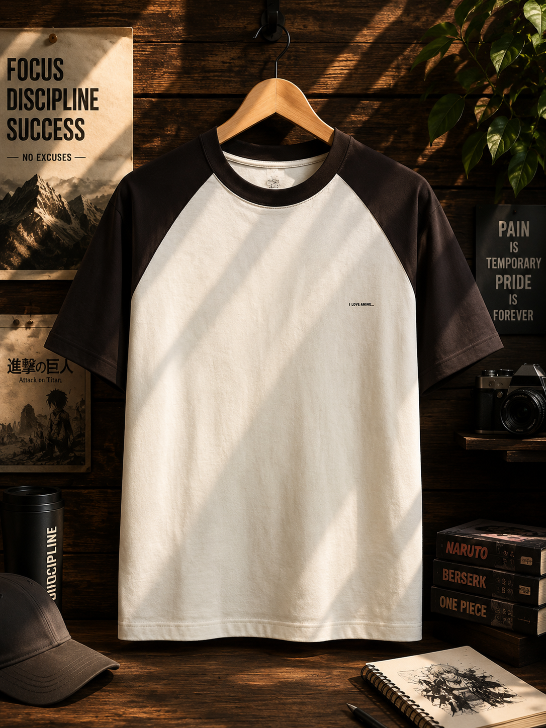 ANIME PRINTED Unisex Oversized Raglan