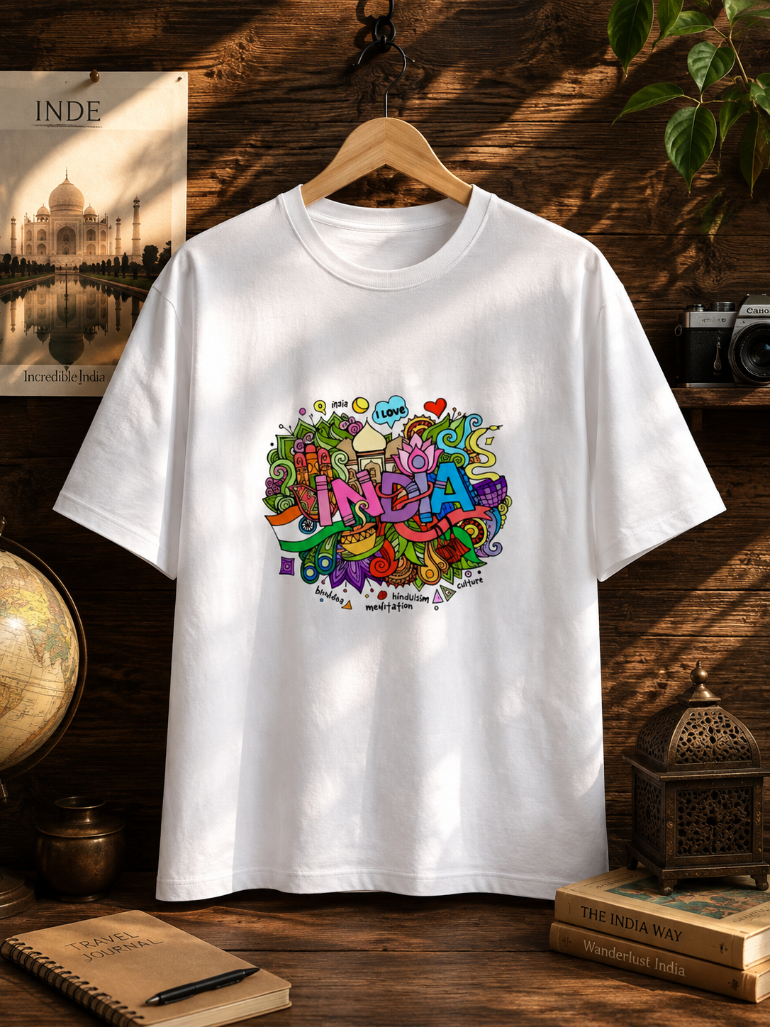 INDIA FAMOUS ITEMS PRINTED Unisex Standard Crew T-Shirt