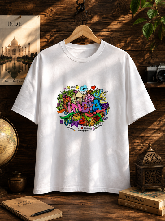 INDIA FAMOUS ITEMS PRINTED Unisex Standard Crew T-Shirt